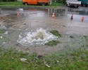 Awaria wodociągu na ulicy Gorbatowa (ZDJĘCIA)