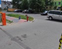Zniszczony szlaban na osiedlu Centrum. Policja zatrzymała podejrzanego (ZDJĘCIA)