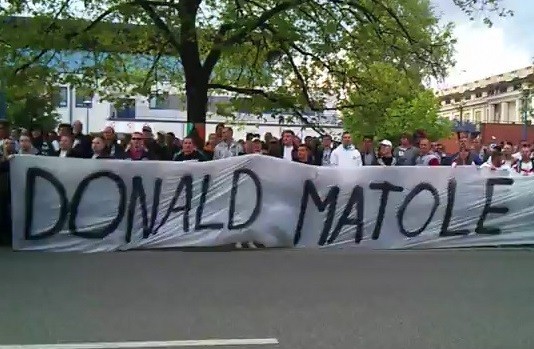 Protest kibic&oacute;w Legii Warszawa (fot. youtube)