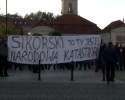 Kibice Jagiellonii do Sikorskiego w Białymstoku: „Zdrajca narodu” (VIDEO) 