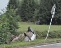 Fiat dachował w rowie: Kierowca pijany 
