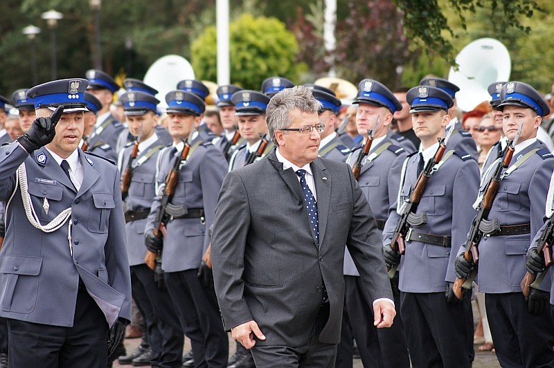 W mazowieckich obchodach święta policji w Ostrołęce udział wziął prezydent RP Bronisław Komorowski, fot. eOstrołęka.pl
