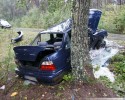 Kulesze Kościelne: Wypadek drogowy. 21-latka i jej 1,5 roczne dziecko w szpitalu [ZDJĘCIA]