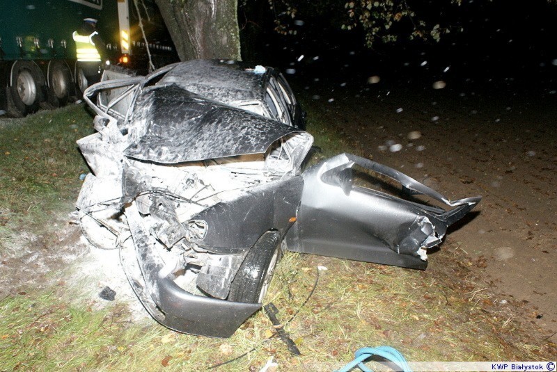 W wyniku wypadku na krajowej &oacute;semce zginął 19-latek. fot. podlaska.policja.gov.pl