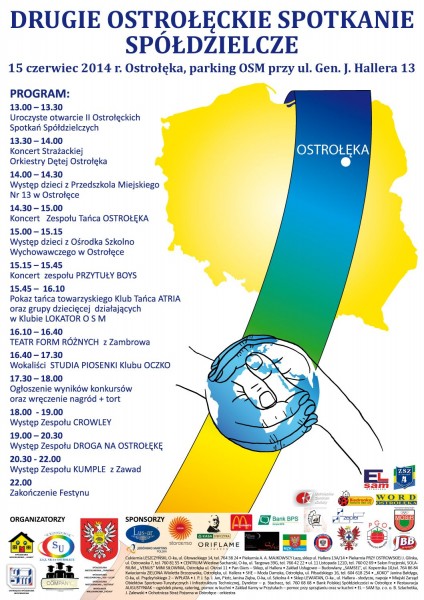 Szczeg&oacute;łowy program II Ostrołęckich Spotkań Sp&oacute;łdzielczych