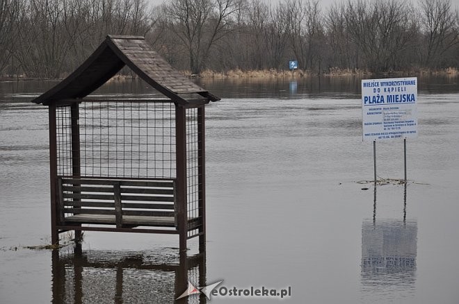 Tak obecnie wygląda część plaży miejskiej w Ostrołęce, fot. eostroleka.life