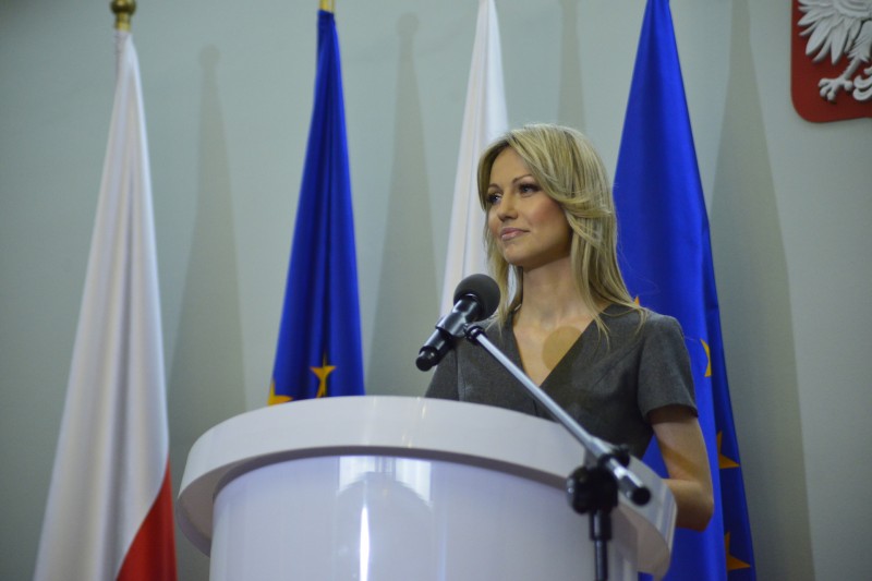 Magdalena Og&oacute;rek, kandydatka SLD na Prezydenta RP, fot. sld.org.pl