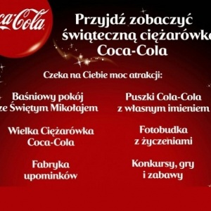 Dziś Świąteczne atrakcje Coca Coli przy Bursztynowej