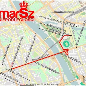 Marsz Niepodległości 2015 [TRASA]