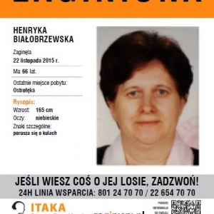 Fundacja ITAKA poszukuje zaginionej ostrołęczanki
