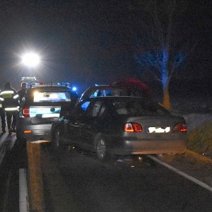 Pijany wjechał w radiowóz zabezpieczający miejsce wypadku [ZDJĘCIA]