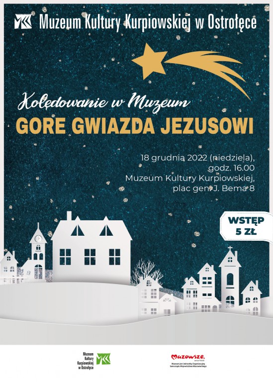 Wspólne kolędowanie w Muzeum Kultury Kurpiowskiej już w najbliższą niedzielę