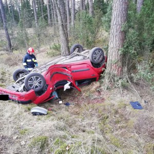 Poważny wypadek w Gaczyskach [ZDJĘCIA]