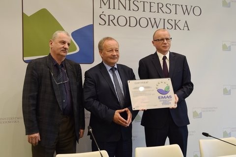 Od lewej: Krzysztof Lissowski, Generalny Dyrektor Ochrony Środowiska, Mariusz Gajda, wiceminister środowiska i Dariusz Kaśk&oacute;w, prezes Zarządu Energa SA