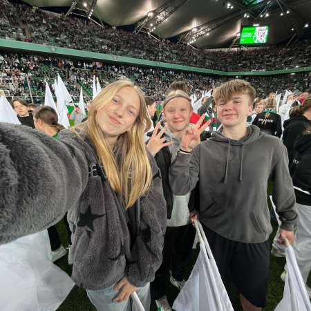 Jantarki na murawie stadionu Legii!