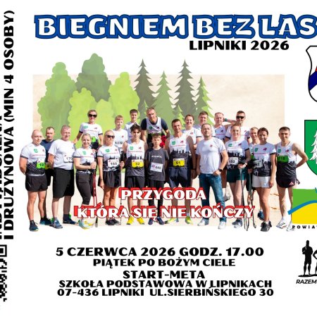 Pobiegnij wśród kurpiowskich lasów. Trwają zapisy na „Biegniem bez las” w Lipnikach