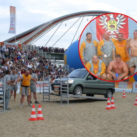 Strongman w Ostrołęce. Najsilniejsi walczyli przy moście Madalińskiego. Pamiętacie? [ZDJĘCIA]