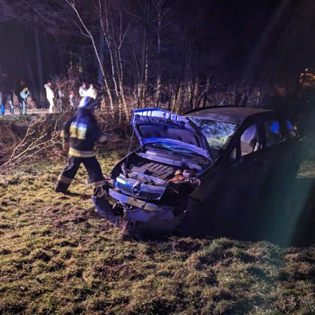 Pijany 39-latek znów za kierownicą. Dachował w Nogawkach [ZDJĘCIA]