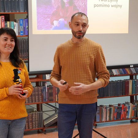 "Tworzenie pomimo wojny" - spotkanie z Oleną Konstantinovą [ZDJĘCIA]
