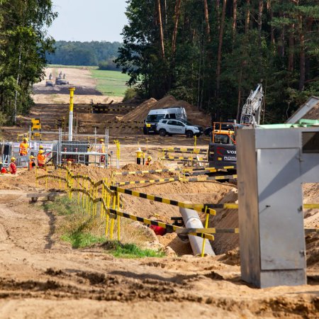 Zakończyło się układanie gazociągu do elektrowni w Ostrołęce [ZDJĘCIA]