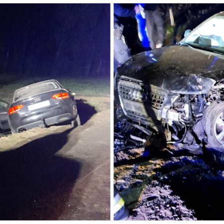 Wypadek w Pełtach: jedna osoba ranna