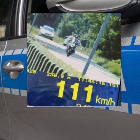 Motocyklista stracił prawo jazdy! Zdecydowanie zbyt szybko