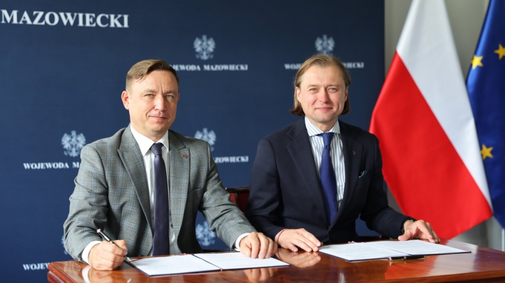 Prezes PAA Andrzej Głowacki i Wojewoda Mazowiecki Mariusz Frankowski, fot. Mazowiecki Urząd Wojew&oacute;dzki