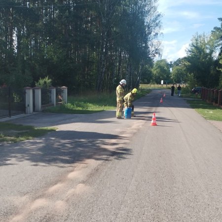 Interwencja strażaków w Kadzidle. Błyskawicznie ruszyli do akcji