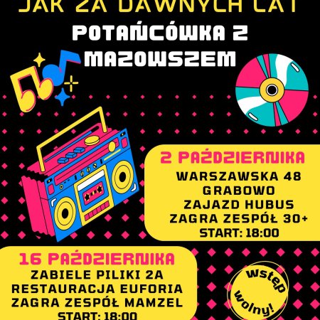Wielka potańcówka seniorów w Euforii! Gra zespół Mamzel!