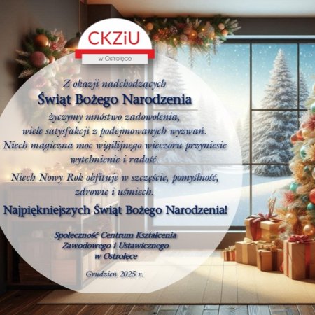 Życzenia Bożonarodzeniowe od Społeczności CKZiU