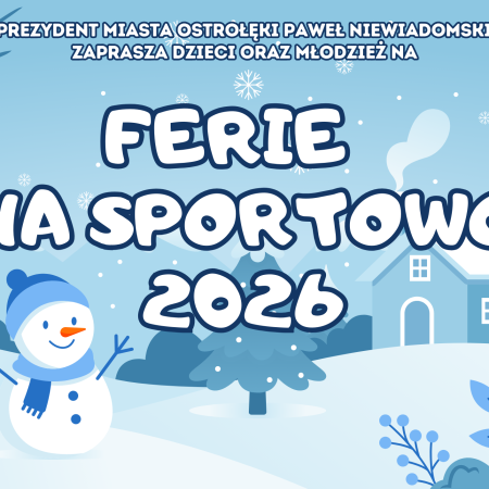 "Ferie na sportowo 2026" w Ostrołęce! Sprawdź program przygotowany przez MOSiR