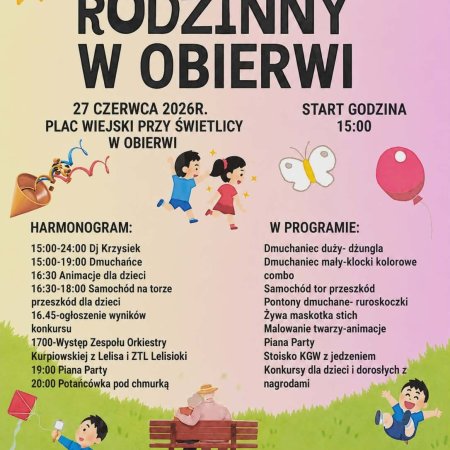 Festyn Rodzinny w Obierwi już pod koniec czerwca. Szykuje się masa atrakcji!