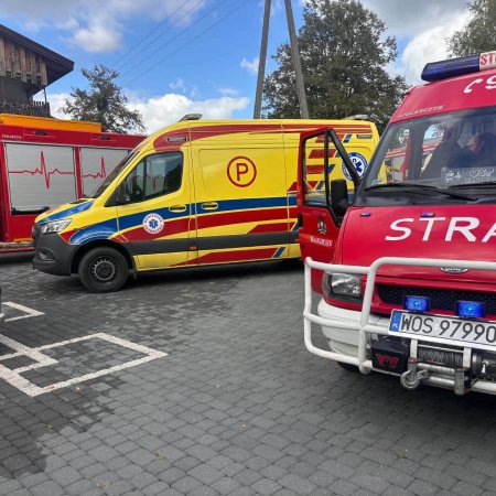 Strażacy gasili pożar w Bandysiach. Jedna osoba potrzebowała pomocy [ZDJĘCIA]