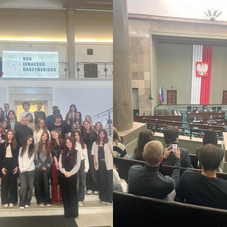 Uczniowie gościli w Sejmie u posła Mariusza Popielarza [ZDJĘCIA]