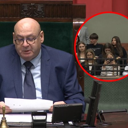W dniu ataku byli w Sejmie. Wicemarszałek zwrócił się do uczniów. "Trzymajcie się" [WIDEO]