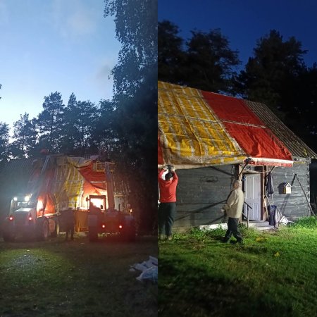 Solidarność sąsiedzka po pożarze w Rżańcu. Strażacy i mieszkańcy ruszyli na pomoc