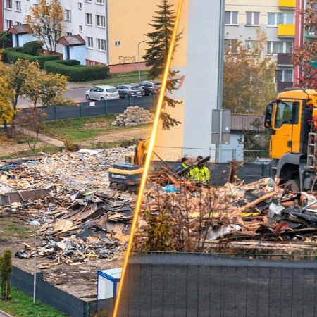 Ten budynek niemal zniknął z Ostrołęki! Zostały już tylko resztki [WIDEO, ZDJĘCIA]