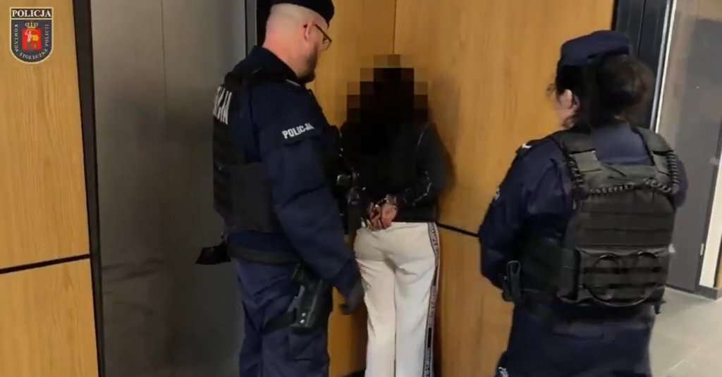 kadr z nagrania KSP Warszawa