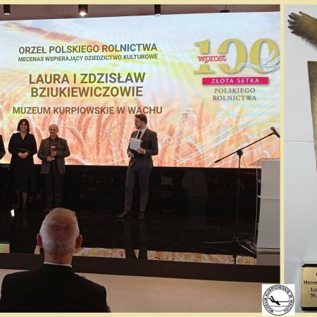 Statuetka „Orły Tygodnika Wprost” dla Muzeum Kurpiowskiego w Wachu