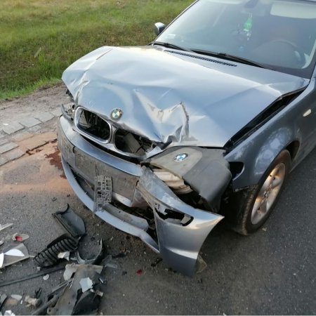 Wypadek pod Ostrołęką. Jedna osoba trafiła do szpitala [ZDJĘCIA]