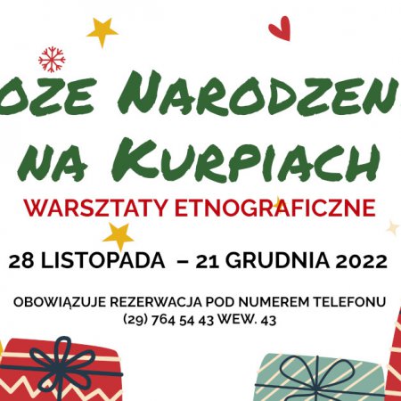 Warsztaty etnograficzne „Boże Narodzenie na Kurpiach”