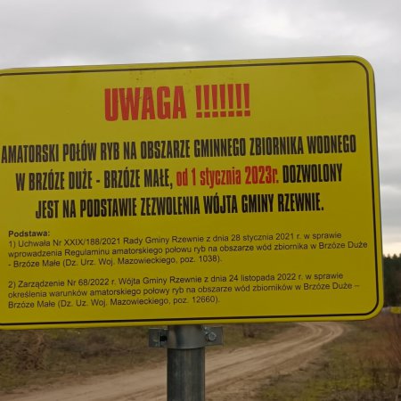 Spór o połów na terenie zbiornika wodnego Brzóze Duże - Brzóze Małe. Jakie pozwolenie będzie ważne w 2023 roku?