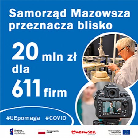 Dotacje płynnościowe dla 611 mazowieckich firm