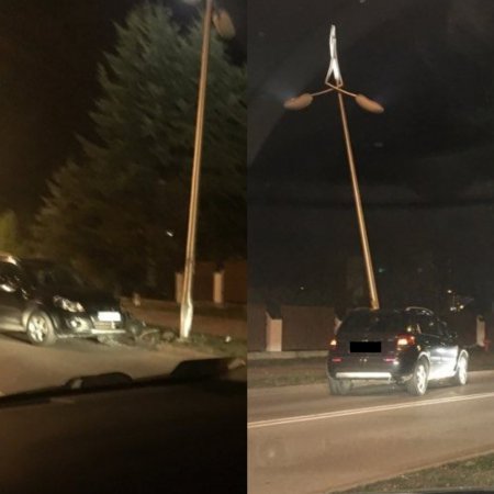 Kraksa na Korczaka. Tuż pod oknami komendy policji [ZDJĘCIA]