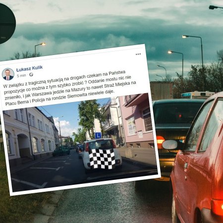 Ostrołęka zakorkowana! Prezydent Ł. Kulik: "Czekam na propozycje. Co można z tym szybko zrobić?"