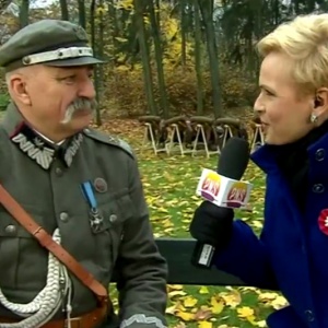"Ostrołęcki Piłsudski" w Łazienkach Królewskich i w telewizji [WIDEO]