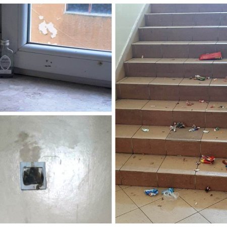 "Brud i dewastacja". Tak wygląda wnętrze bloku socjalnego przy Sienkiewicza [ZDJĘCIA]