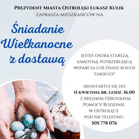 Śniadanie Wielkanocne dla potrzebujących z dostawą do domu